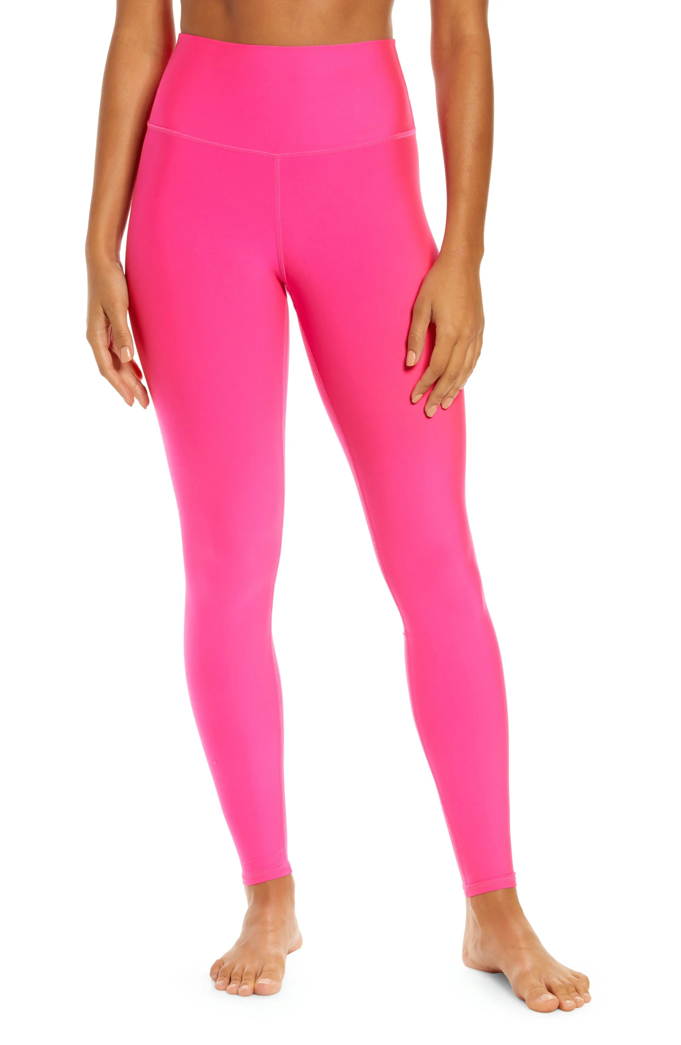 Alo Airlift High Waist Leggings in Neon Pink at Nordstrom, Size Small | Nordstrom