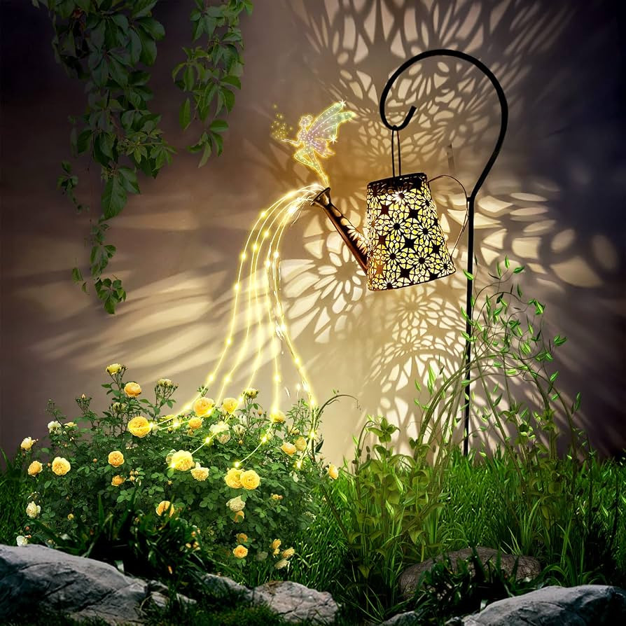 Outdoor Solar Watering Can Light, Waterproof Watering Can Landscape Retro Metal Hanging Lights, P... | Amazon (US)