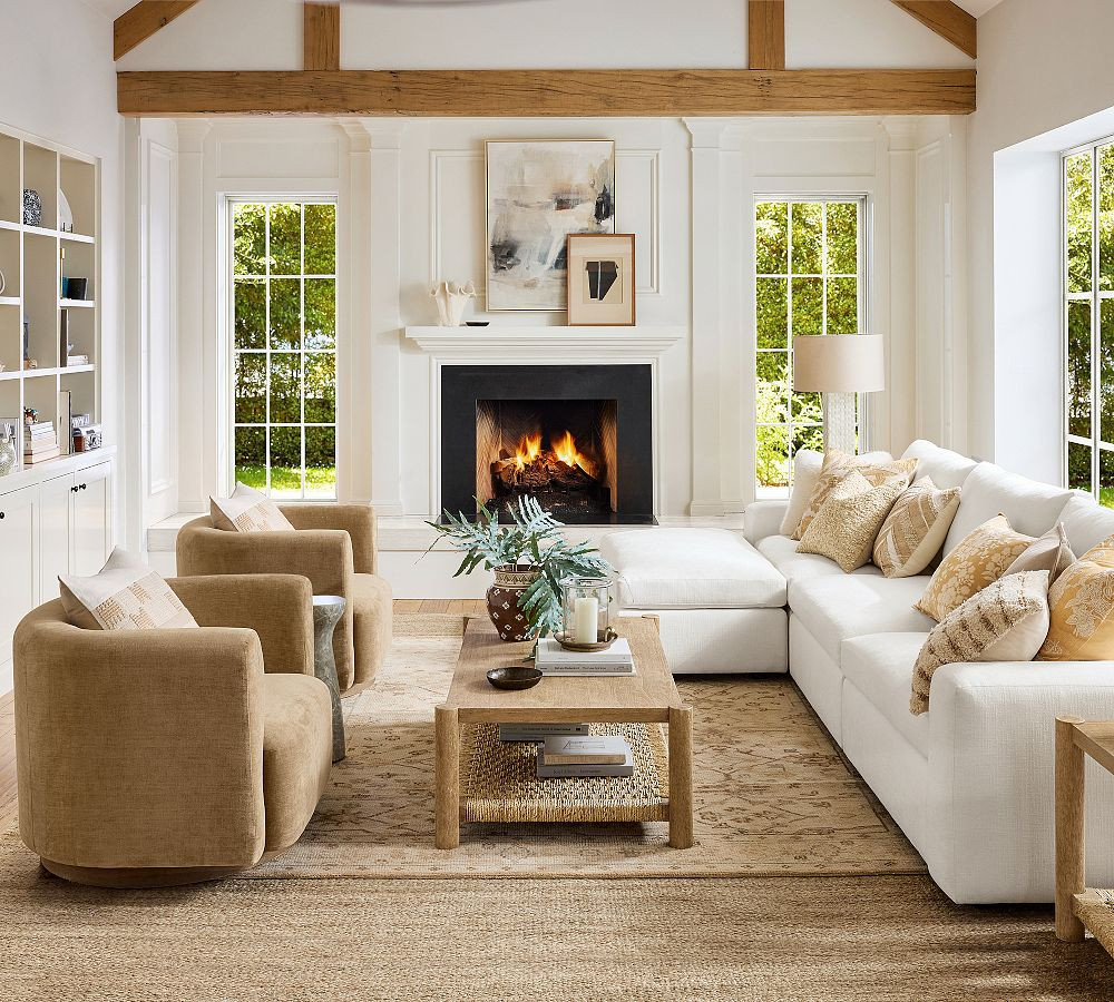 Bolinas Rectangular Woven Coffee Table (54") | Pottery Barn (US)