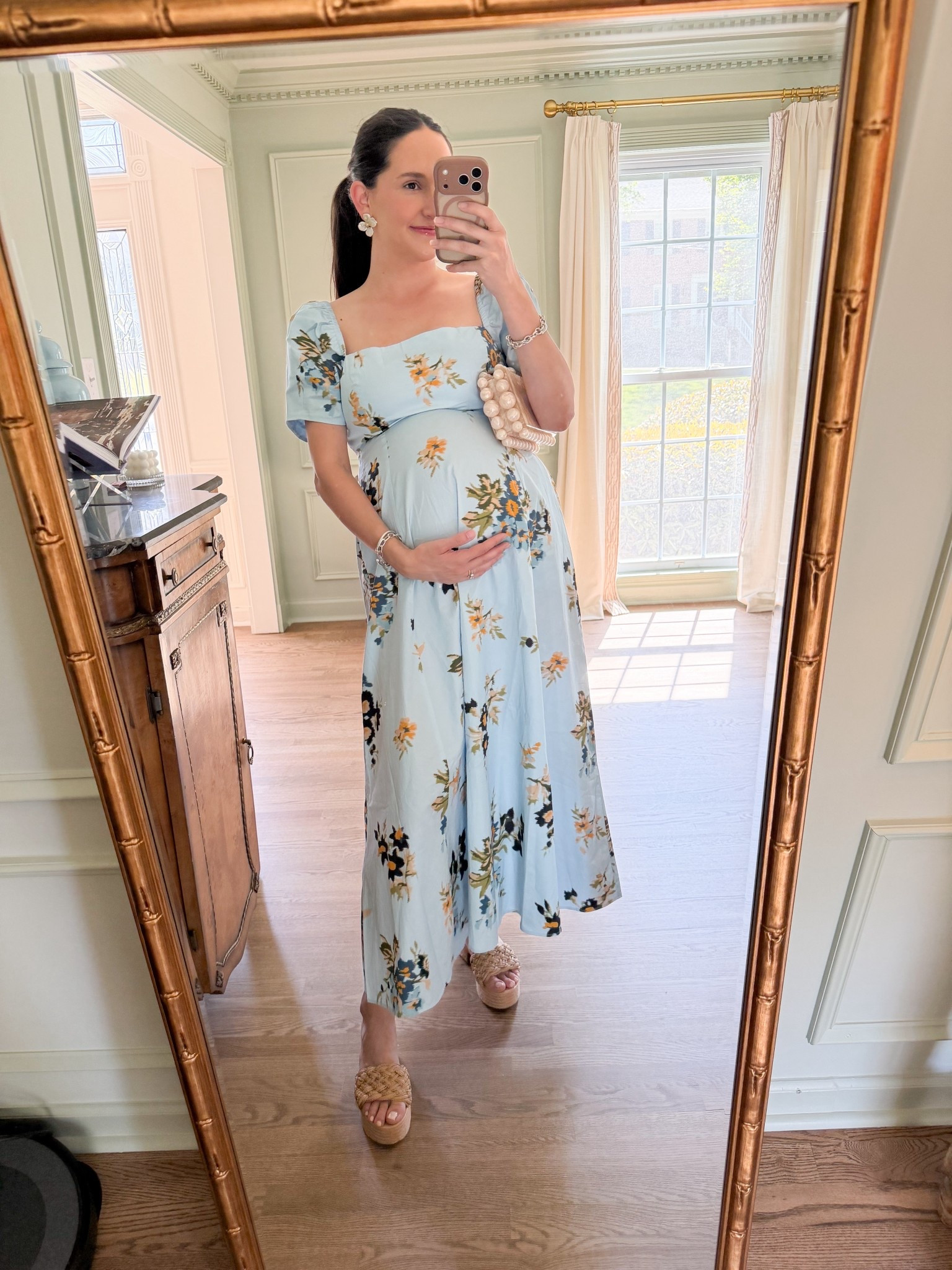 So sweet for a baby shower! Also prefect for a rehearsal dinner, etc. 27 weeks pregnant, usually a small wearing a large 

#LTKootd #LTKBump