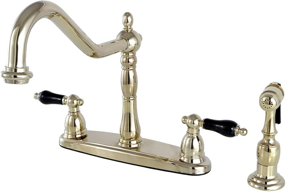 Kingston Brass KB1752PKLBS Duchess 8" Centerset Kitchen Faucet with Sprayer, 8-5/8" in Spout Reac... | Amazon (CA)
