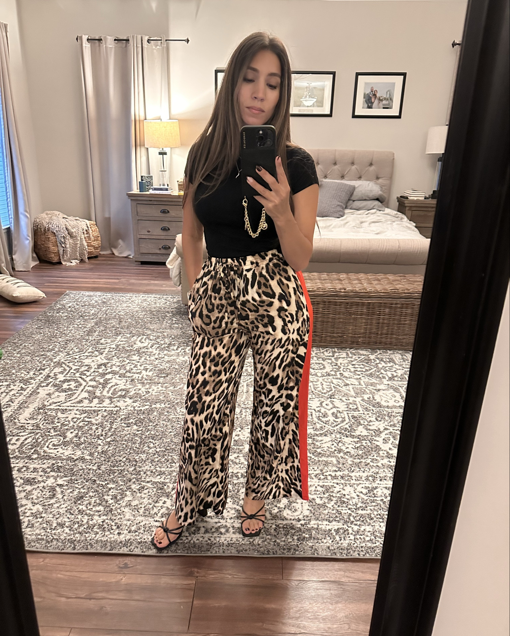 Silky leopard pants from Amazon 🐆✨ I love an animal print moment — these are so cute and versatile! Pair them with sneakers for a casual day or heels to dress them up for work or a night out. You really can’t go wrong.

These run small. I sized up to a medium. Length is perfect for me at 5’1”  The black top is a $10 Target staple — comfy, classic, and always works. 🖤

silky leopard pants, amazon fashion finds, leopard print work outfit, animal print pants outfit, amazon style finds 2025, chic workwear ideas, trendy work pants, petite friendly outfits, amazon outfit ideas, fall fashion inspo, leopard print trend, teacher outfit inspo, comfy yet polished look, casual to dressy outfit, weekend outfit ideas, business casual outfit women, neutral black top outfit, target basics outfit, effortless chic outfit, fall transition outfits, animal print style inspiration, petite fashion finds, versatile pants for work, elevated loungewear outfit, everyday outfit ideas, work to weekend style, trendy amazon outfit, classic black and leopard combo, comfy stylish workwear, effortless fall outfit

#amazonfinds #animalprintpants #petitefashion #teacherstyle #effortliss

#LTKSeasonal #LTKPetite
