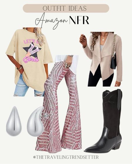 Amazon, western outfit ideas, New Year’s Eve, outfit, winter outfit, semi formal outfit, business casual work outfit, Rodeo, fashion, country concert, outfit, bachelorette, Nashville, Amazon, fashion for women, viral Amazon, fine, sequin pants, cowboy boots, suede boots, suede jacket, flares T-shirt dress

#LTKsalealert #LTKSeasonal #LTKfindsunder50