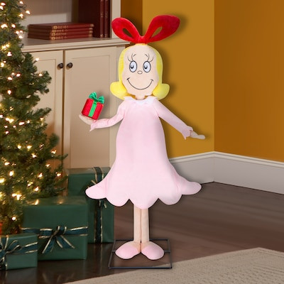 Grinch 4-ft Dr. Seuss Cindy-Lou Who Musical Animatronic Lowes.com | Lowe's
