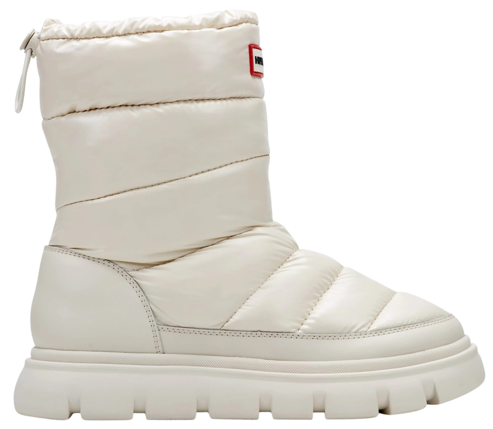 HUNTER Women's Maribel Lug Sole Insulated Waterproof Snow Boots, Size 6, Ivory | DICK'S Sporting Goods
