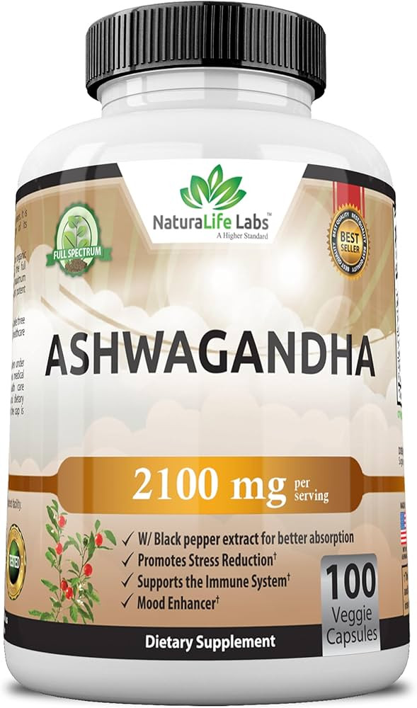 Organic Ashwagandha 2,100 mg - 100 Veggie Capsules Pure Organic Ashwagandha Powder and Root Extra... | Amazon (US)