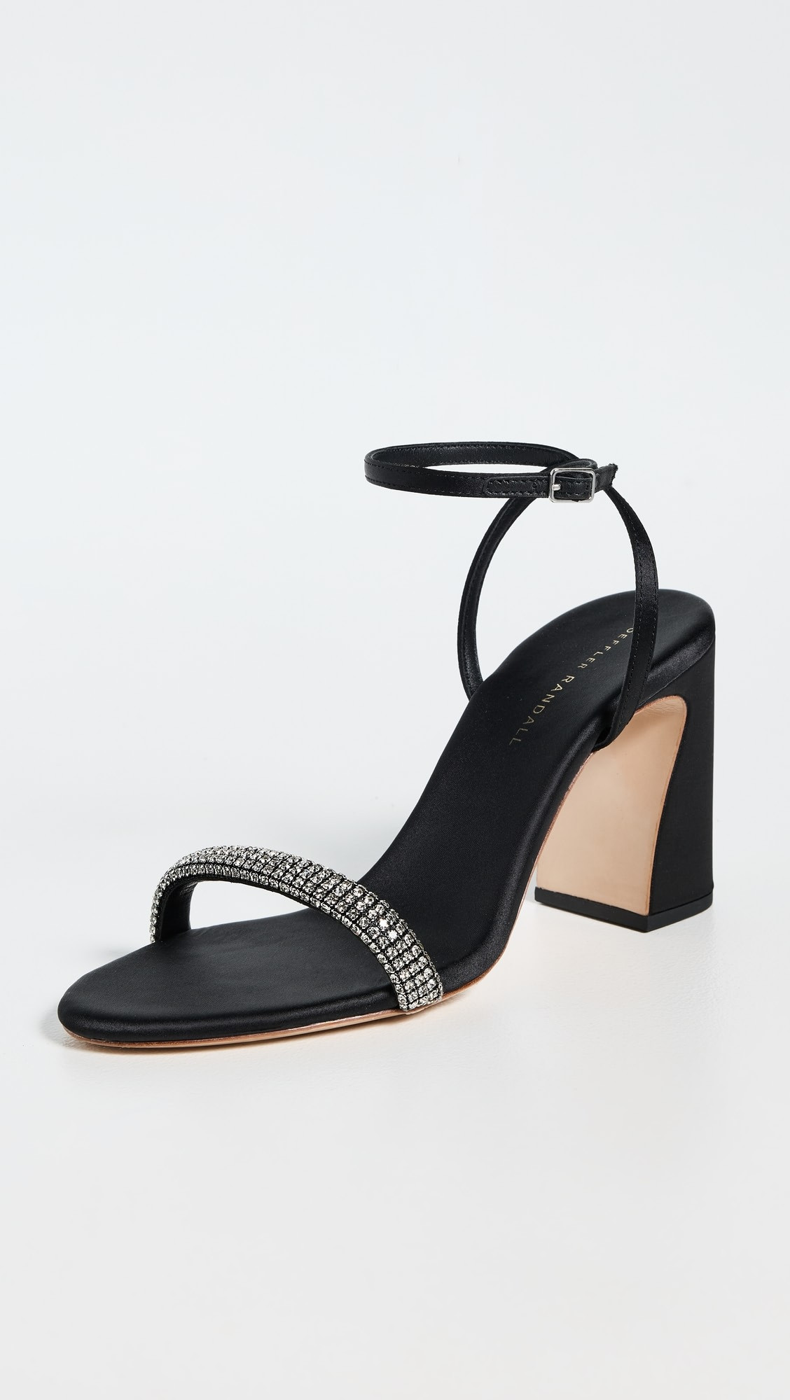 Malia Curved Heel Simple Sandals with Ankle Wrap | Shopbop