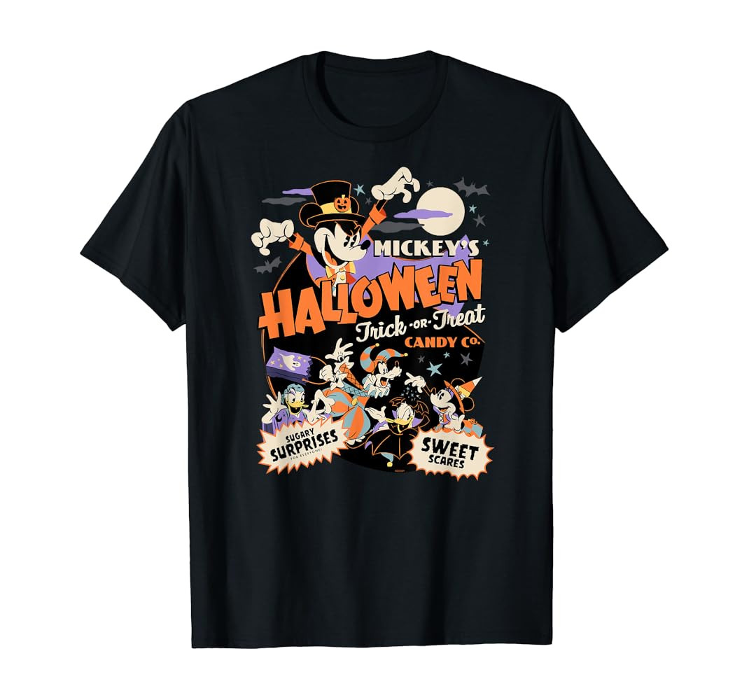 Disney Mickey’s Halloween Trick or Treat Candy Co. T-Shirt | Amazon (US)