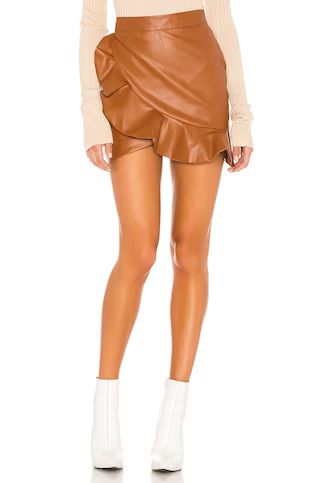 MAJORELLE Poseidon Mini Skirt in Brown Spice from Revolve.com | Revolve Clothing (Global)