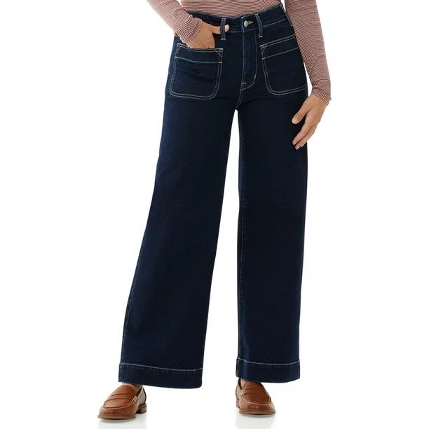Free Assembly Women's Retro Flare Jeans | Walmart (US)