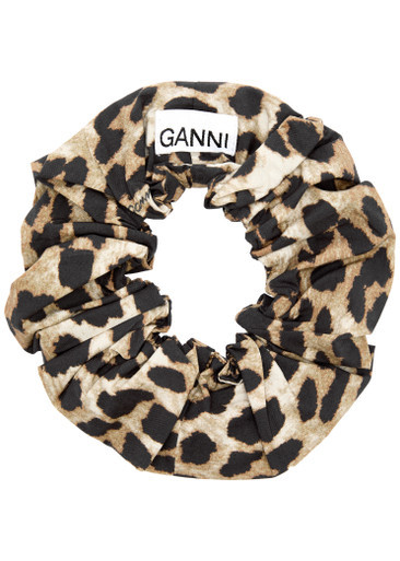 Leopard-print cotton scrunchie | Harvey Nichols