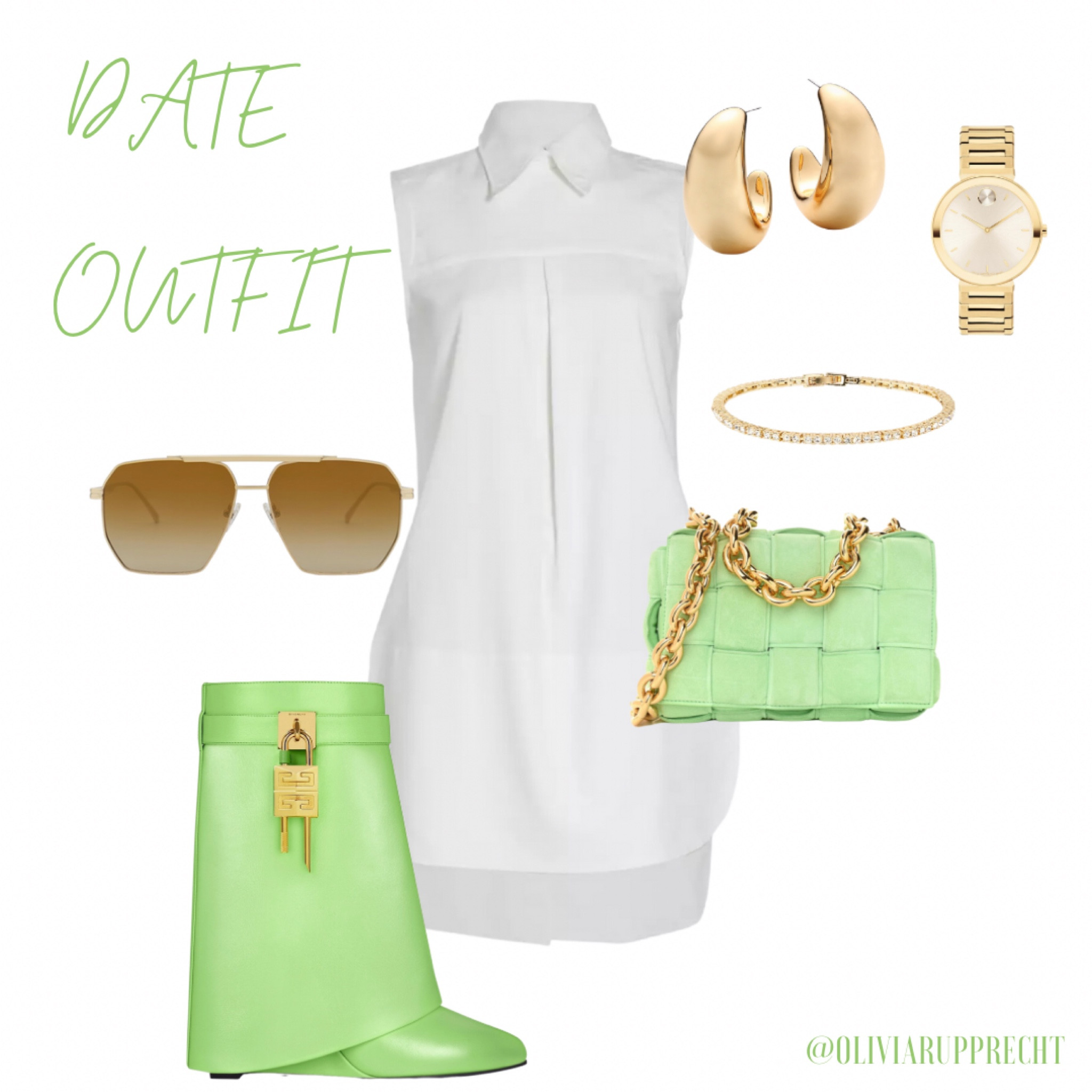 Date outfit | heels | boots | shoes | jewelry | gold | dress | fashion | style | sunglasses | watch | bracelet | 

#LTKstyletip #LTKshoecrush #LTKU