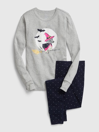 Kids 100% Organic Cotton Halloween Dog PJ Set | Gap (US)
