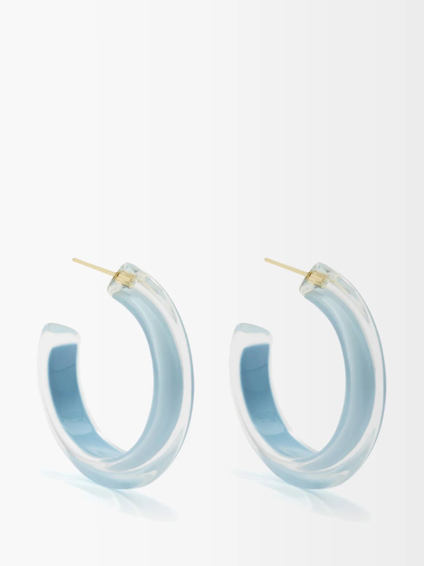 Jelly small 14kt gold-plated hoop earrings | Alison Lou | Matches (UK)