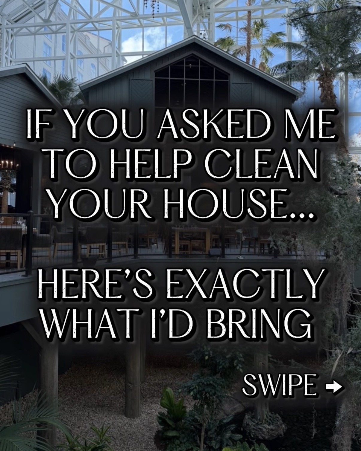 If you asked me to help clean your house here’s exactly what I’d bring