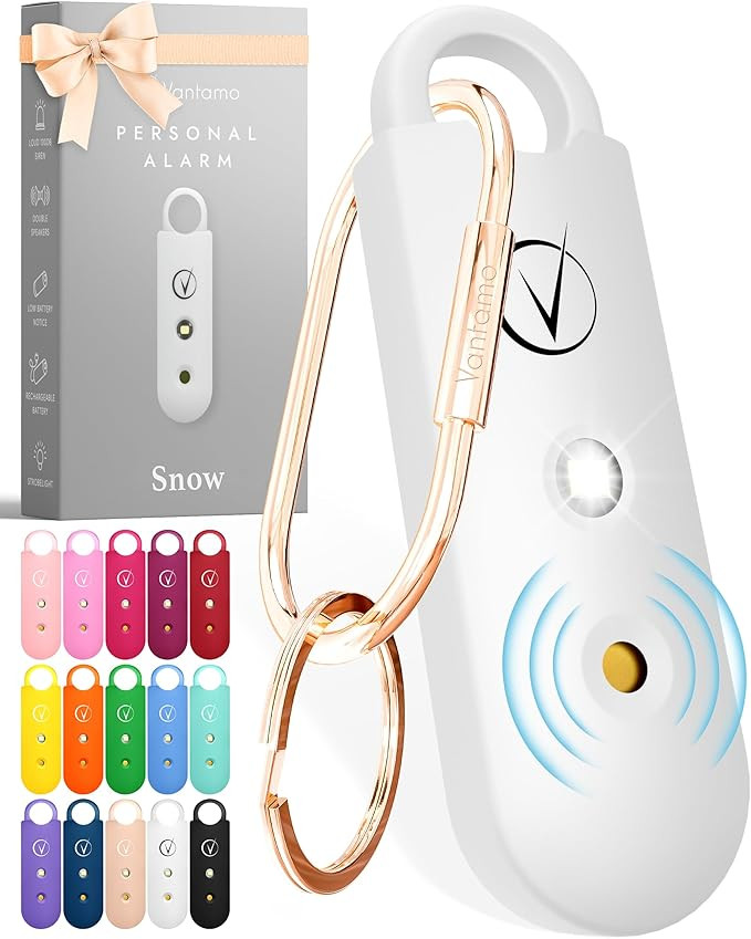 Vantamo Personal Alarm for Self Defense with Low Battery Notice, Strobe Light & Extra Loud 130 dB... | Amazon (US)