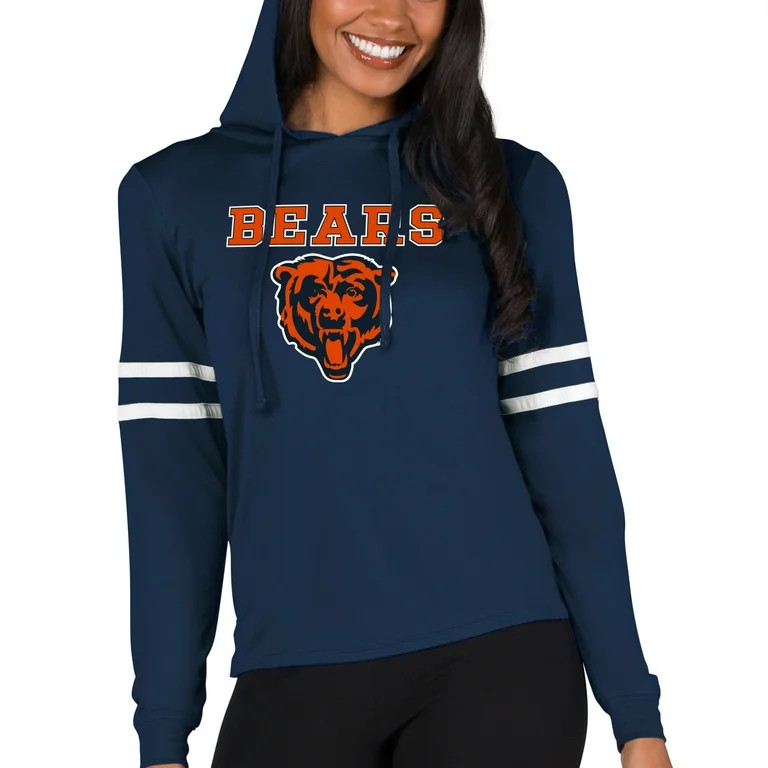 Women's Concepts Sport  Navy Chicago Bears Marathon Lightweight Lounge Pullover Hoodie | Walmart (US)