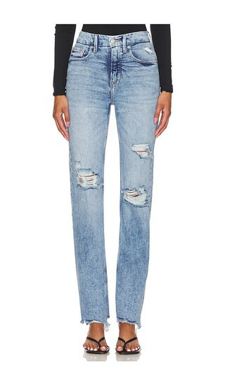 Good American Good Icon Straight Jeans in Denim-Light. - size 18 | Revolve Clothing (Global)