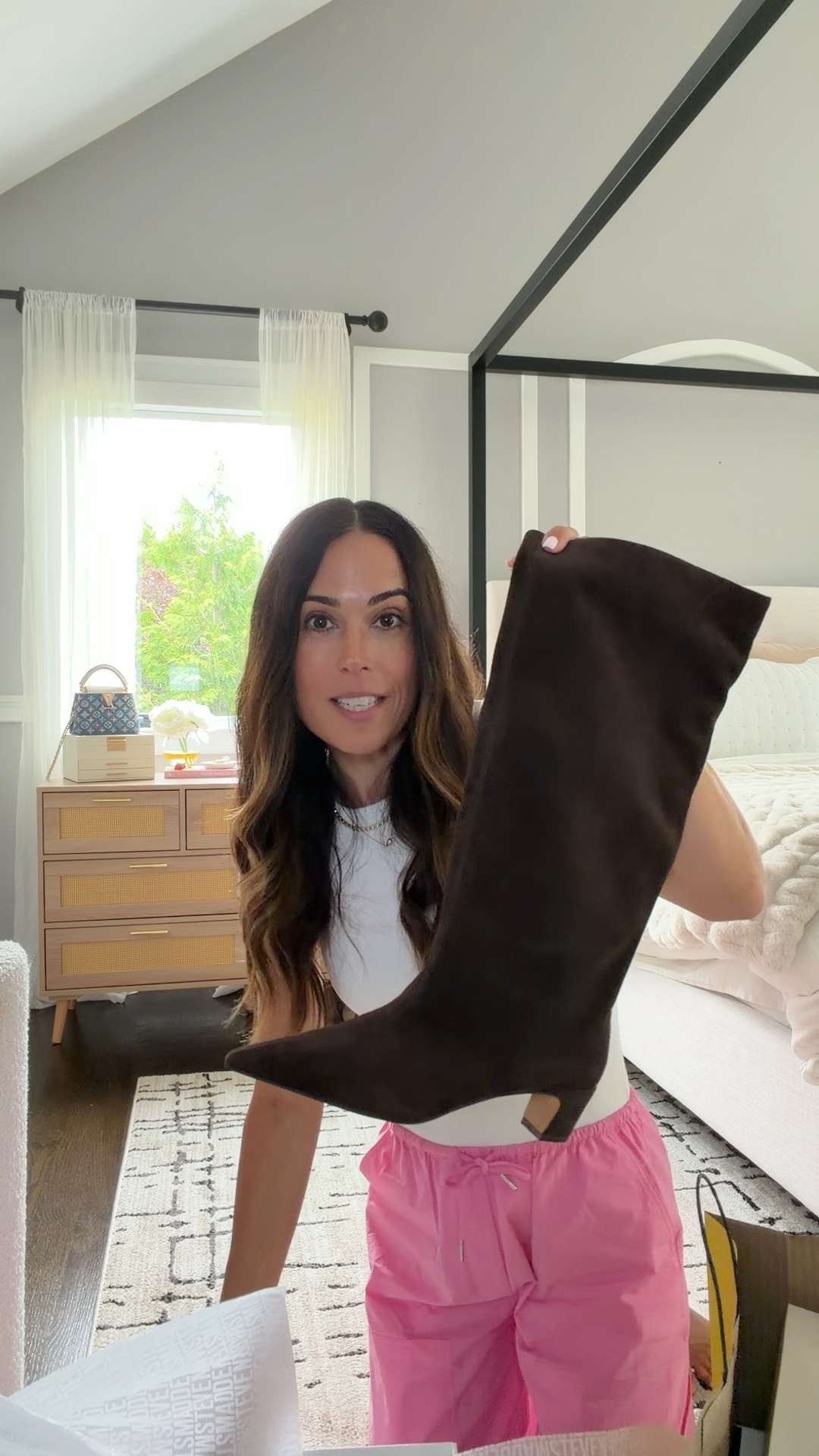 Had to get some tall boots from the NSale.. The chocolate brown pair from Steve Madden easily slip on and are SO CUTE! 😍👏🏻 

 #LTKSeasonal #LTKOver40 #LTKSaleAlert