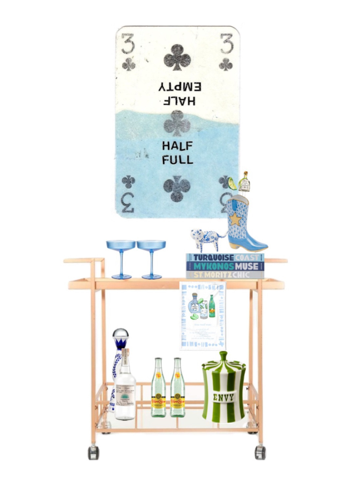 Blue bar cart!

#LTKU #LTKFind #LTKhome