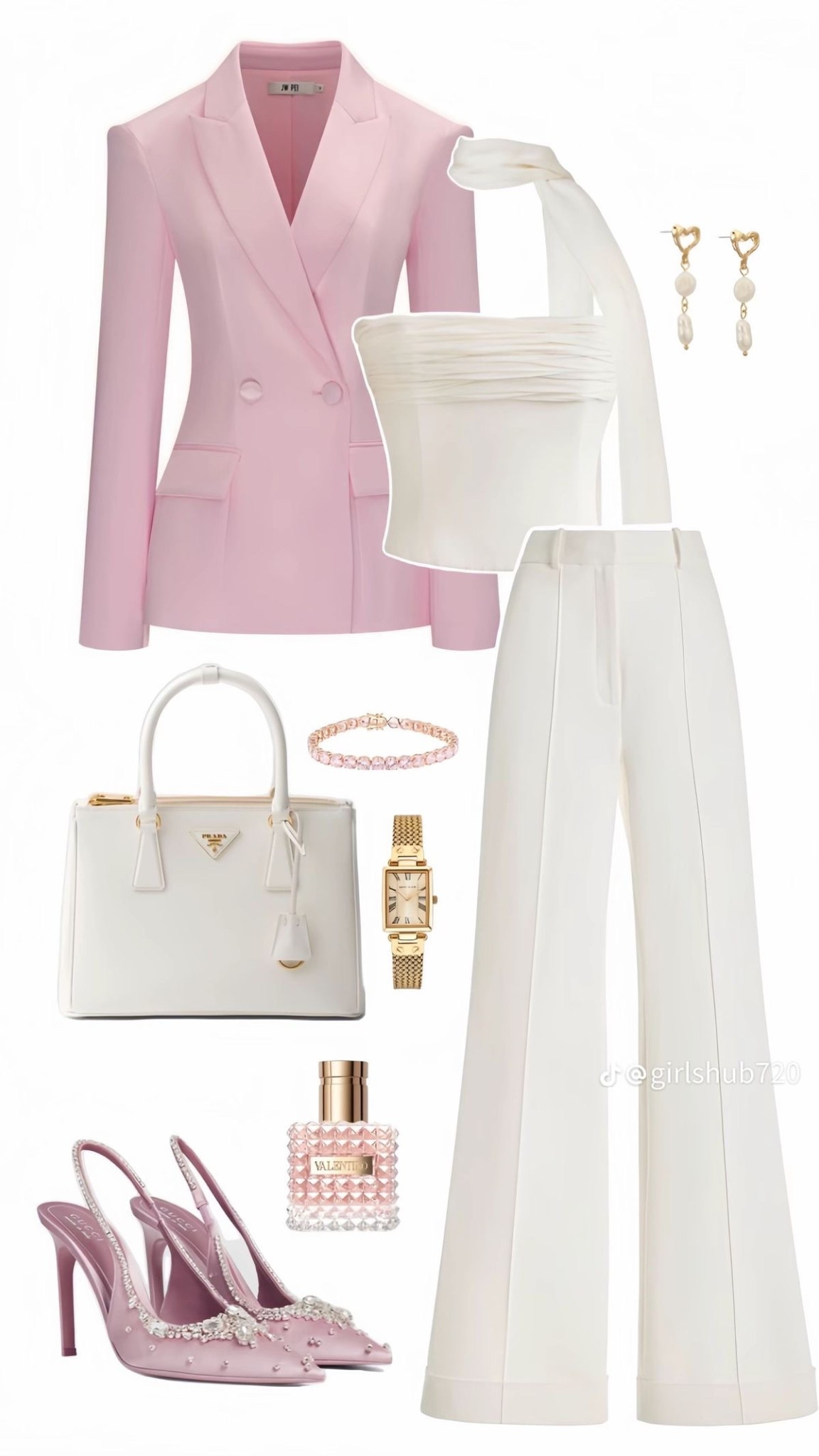 #ad  
Power dressing, but make it *pretty in pink* 💗  
This look is all about soft elegance — structured tailoring, feminine tones, and luxe details that speak confidence without saying a word.  
A perfect blend of grace and power ✨  

Shop this full look on my LTK 🤍  
#LTKfashion #LTKCreator #LTKstyle #LTKoutfitinspo #luxurystyle #chicandclassy #femininefashion #workwearinspo #bossbabeenergy #pastelaesthetic #ootdinspo