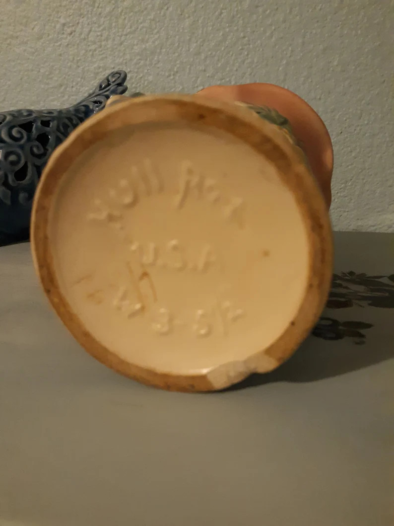 Vintage Hull Pottery Art USA Flower Vase Pink Blue Yellow | Etsy | Etsy (US)