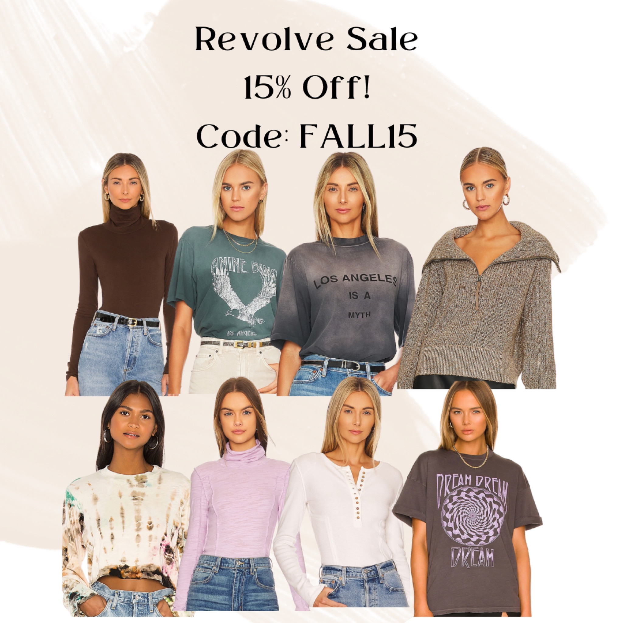 15 % off Revolve. Use code FALL15

#revolvesale

#LTKsalealert