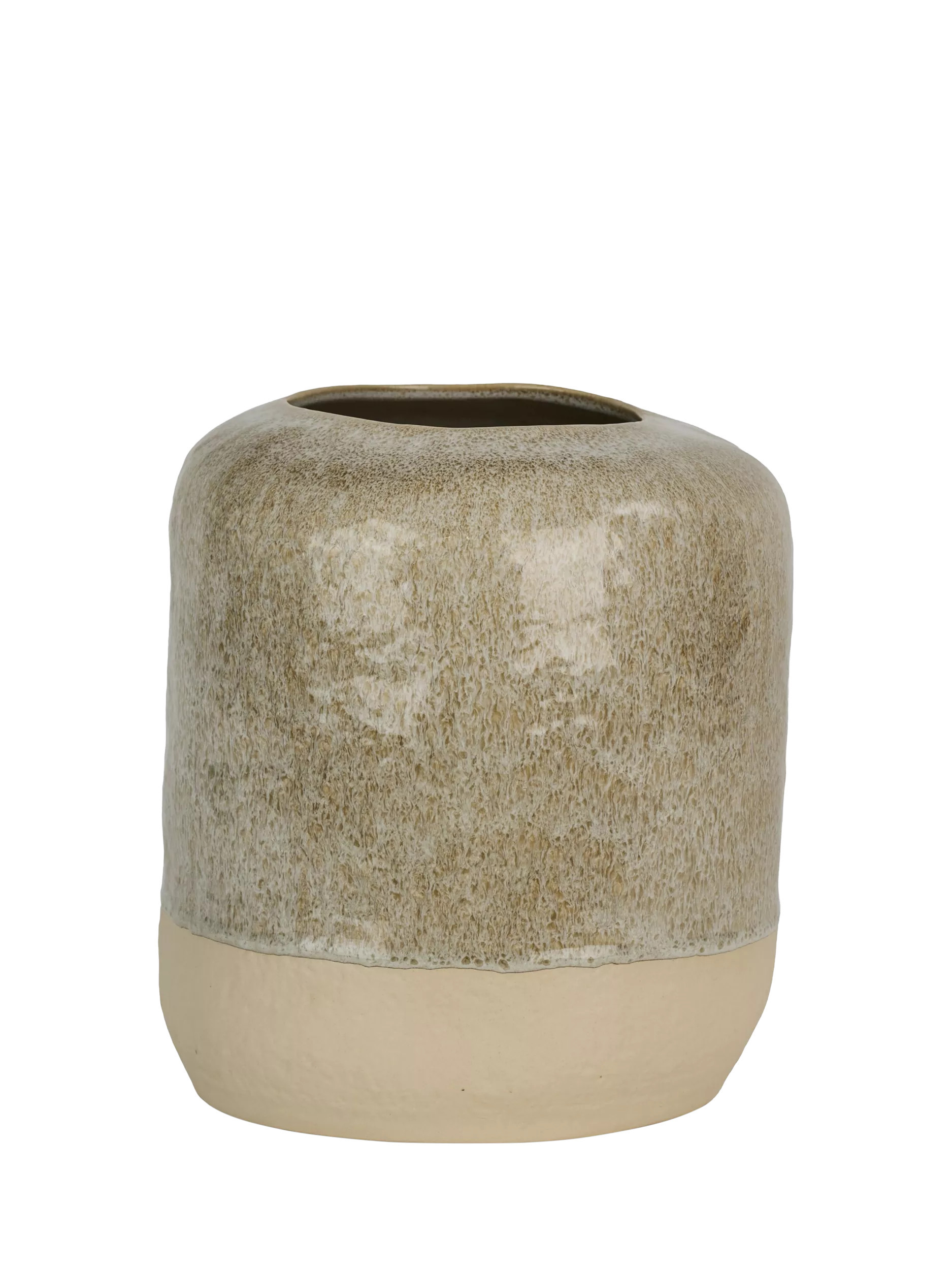 Neptune Verwood Stoneware Vase, H28cm, Beige | John Lewis (UK)