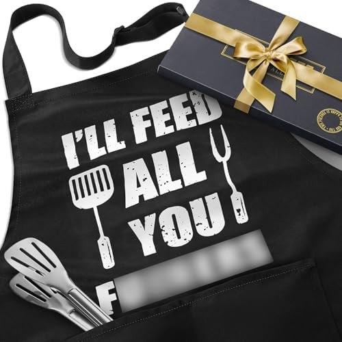 JDNFYGX Gifts for Men Dad Husband - Funny Kitchen Gifts for Men, Birthday Christmas Gifts, Cookin... | Amazon (US)