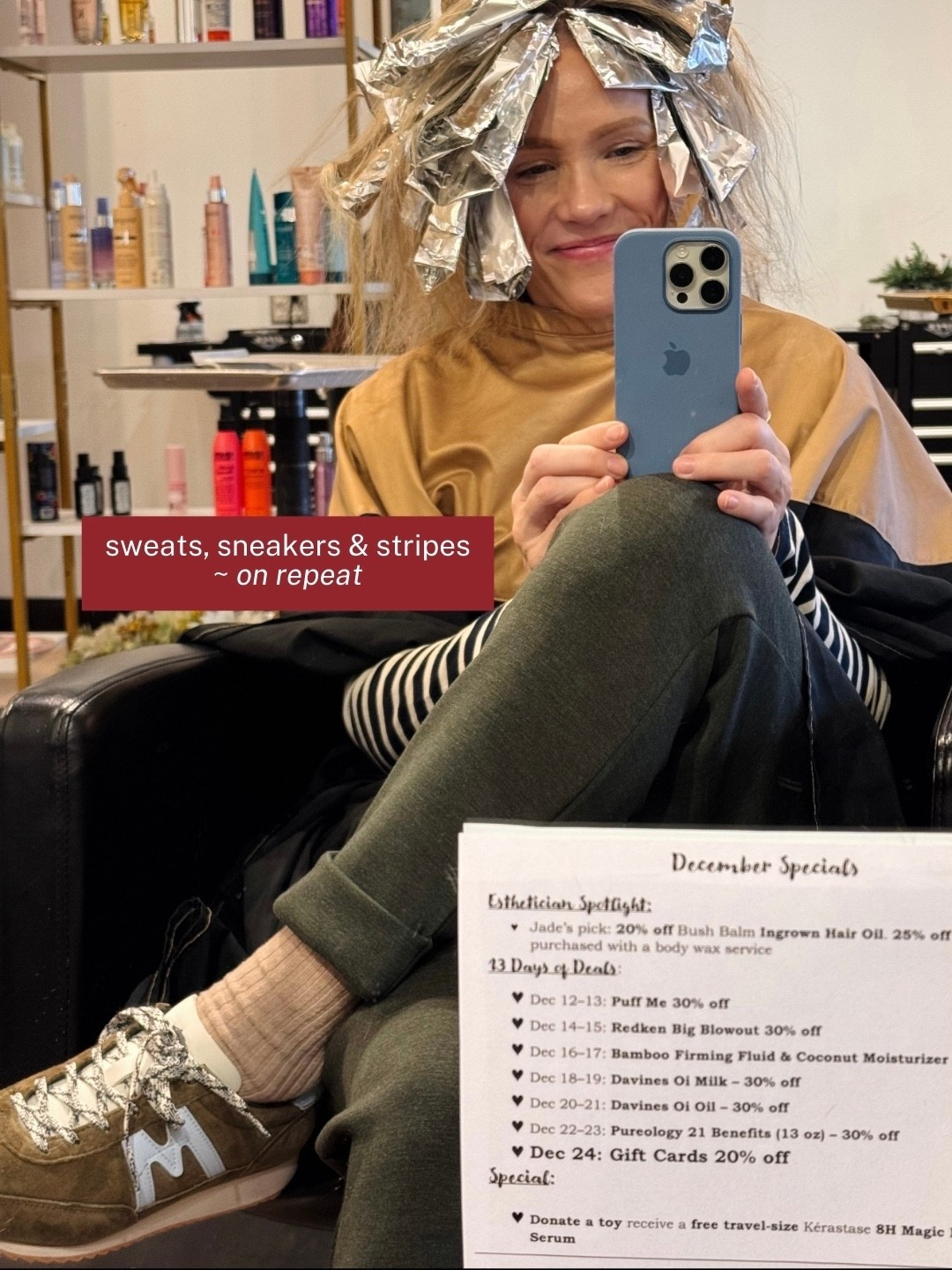 Wearing an xs, 25L in Varley sweatpants, use code ALPINEWINTER25, Kule navy stripe tee is back in stock wearing my regular size small, J.Crew socks also resWearing an xs, 25L in Varley sweatpants, use code ALPINEWINTER25, Kule navy stripe tee is back in stock wearing my regular size small, J.Crew socks also restocked, Anthropologie x Karhu collab sneakers true to size, also in burgundy xo, Claire 

#LTKmomlife #LTKootd #LTKSaleAlert