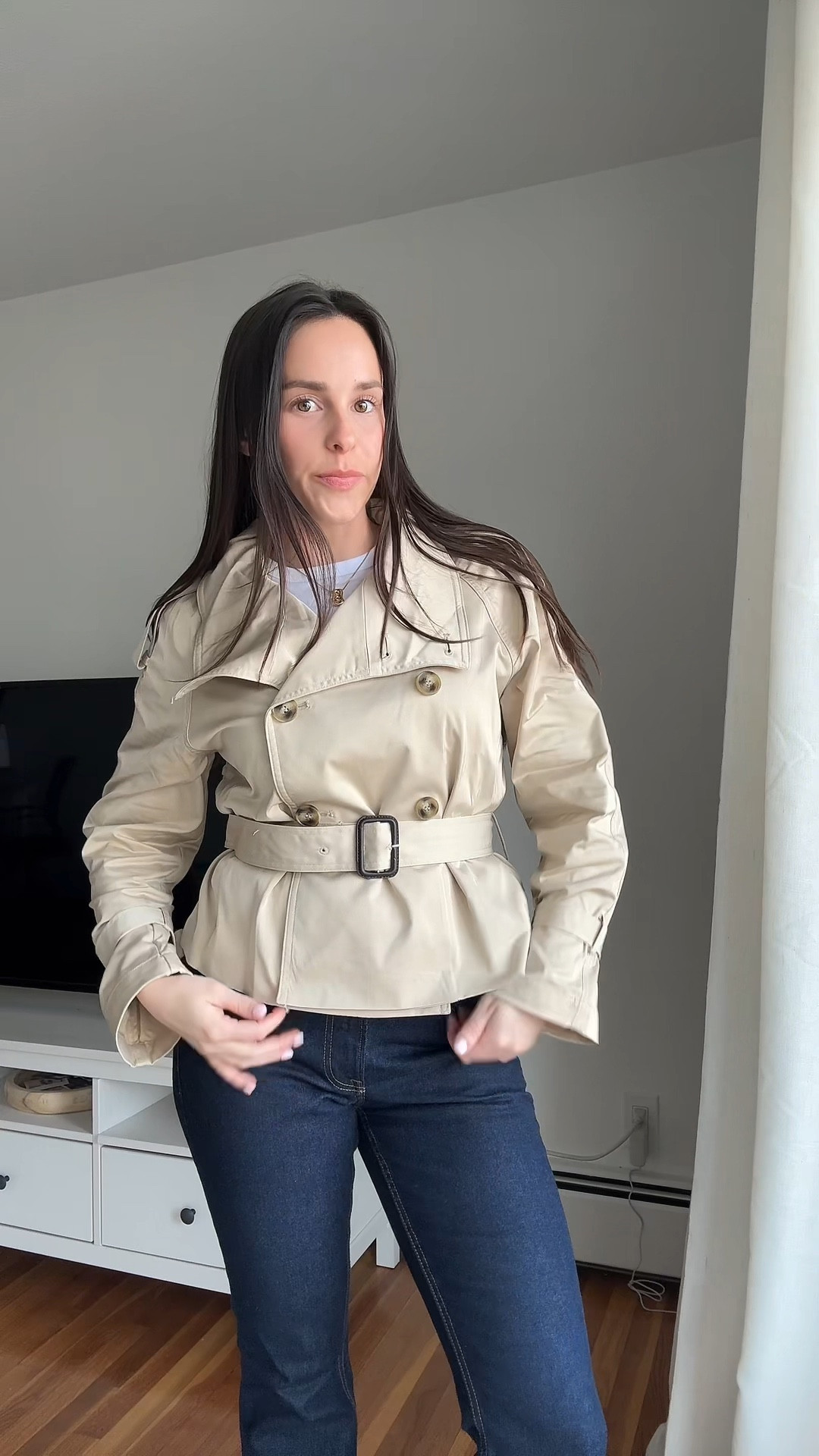 New cropped trench coat!

#LTKSeasonal #LTKU #LTKSpringSale