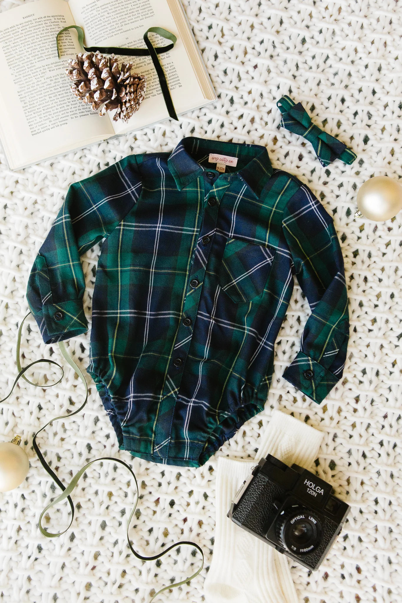 Baby Boys John Shirt in Connie Navy Plaid - FINAL SALE | Ivy City Co