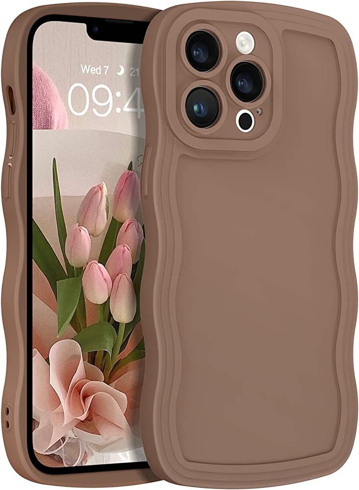 BENTOBEN iPhone 13 Pro Max Phone Case, Slim Soft Rubber Curly Wavy Grooves Bumper Cute Protective... | Amazon (US)