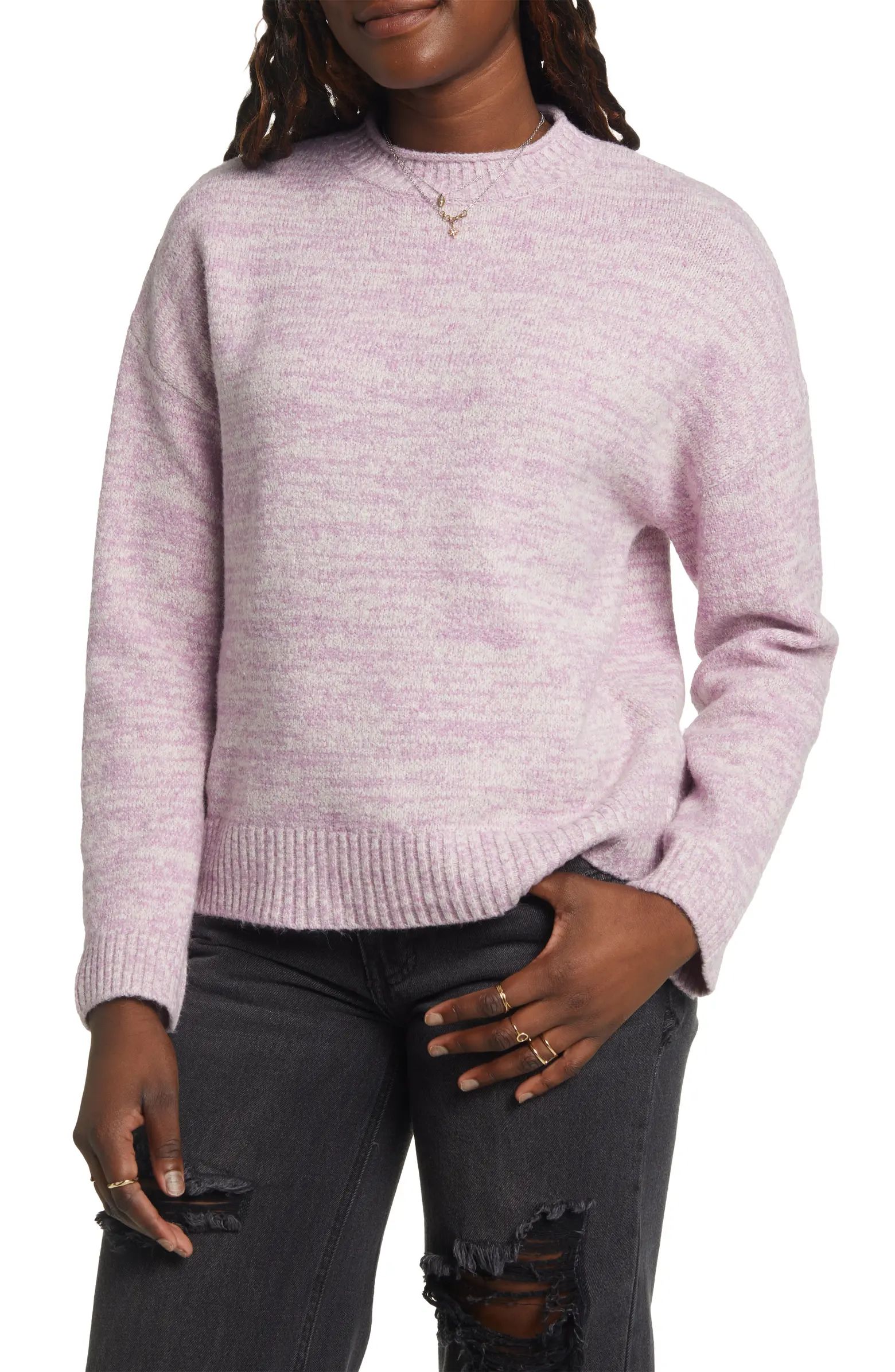 Cozy Roll Crewneck Sweater | Nordstrom