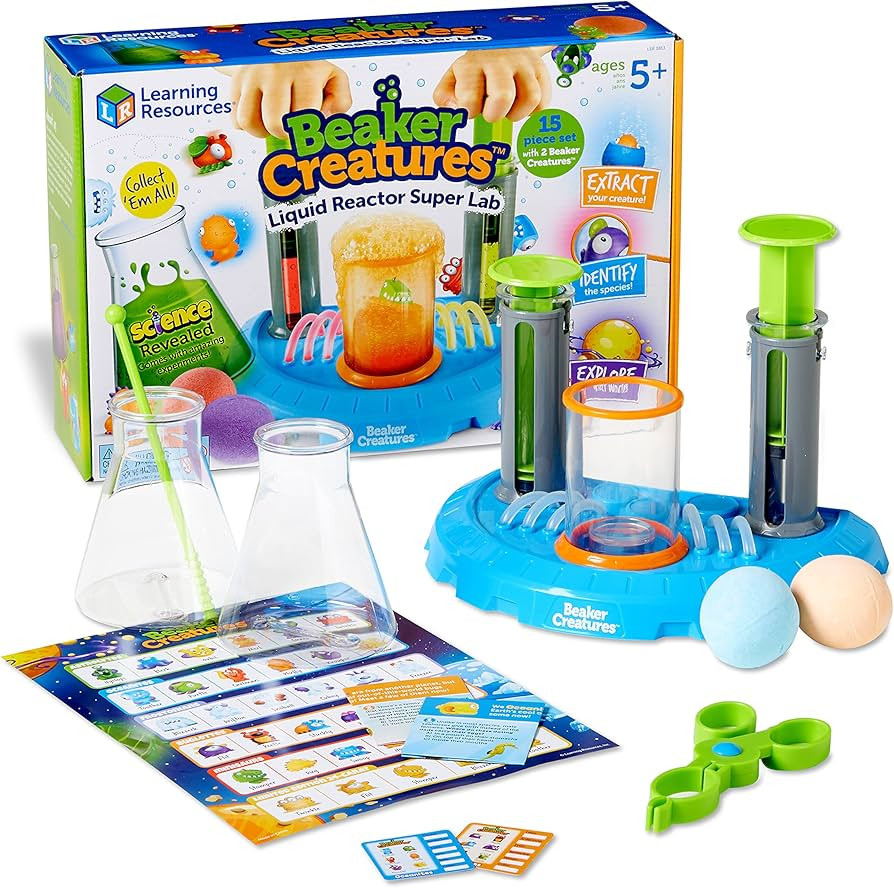 Learning Resources Beaker Creatures Liquid Reactor Super Lab,Ages 5+,15 pieces, Homeschool, STEM,... | Amazon (US)