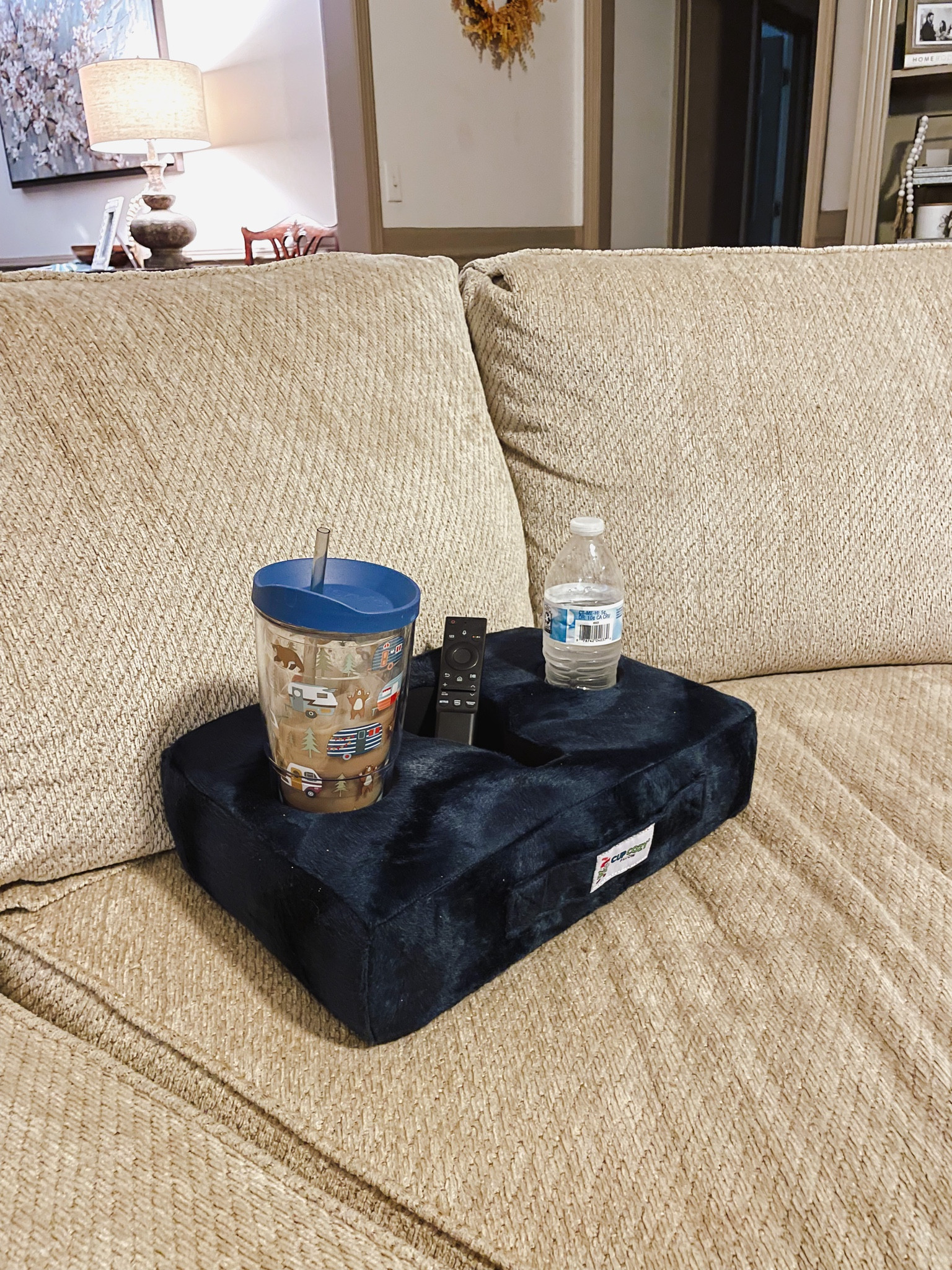 We have a large sectional in our living room, which means we don’t always have a place to sit our drinks. This cup cozy cushion has been the best! I use it for drinks, my phone, kindle, the remote, literally anything. 

#LTKhome #LTKGiftGuide #LTKunder50