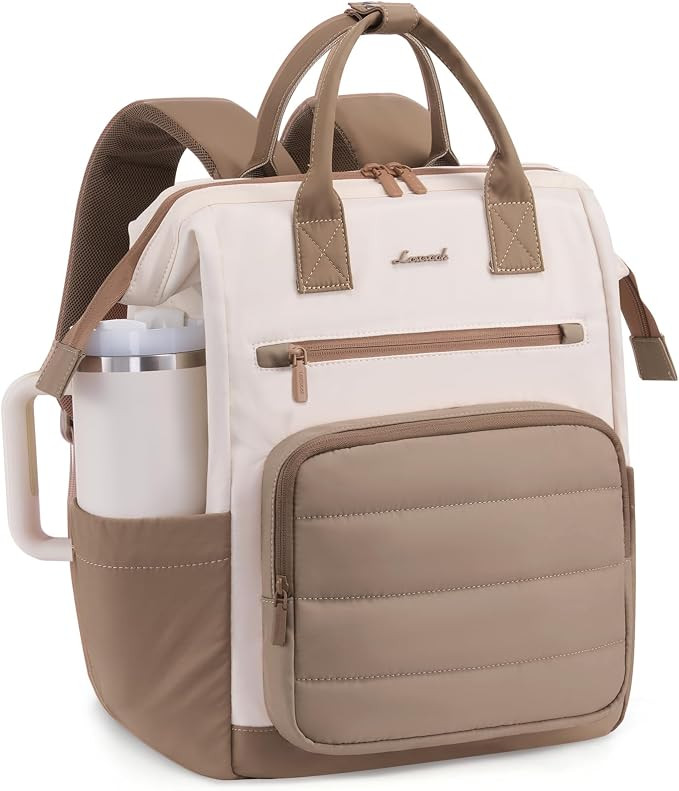 LOVEVOOK Laptop Backpack for Women, 15.6 Inch Work Backpack School Bookbag | Puffer, Back to Scho... | Amazon (US)