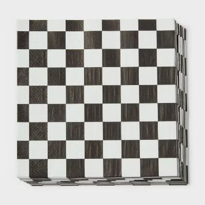 Checkered Print Lunch Napkin 30ct - Spritz™ | Target