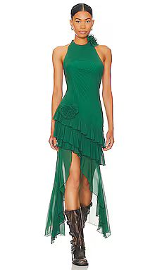 MAJORELLE Val Gown in Forest Green from Revolve.com | Revolve Clothing (Global)