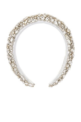 Jennifer Behr Czarina Headband in Crystal from Revolve.com | Revolve Clothing (Global)