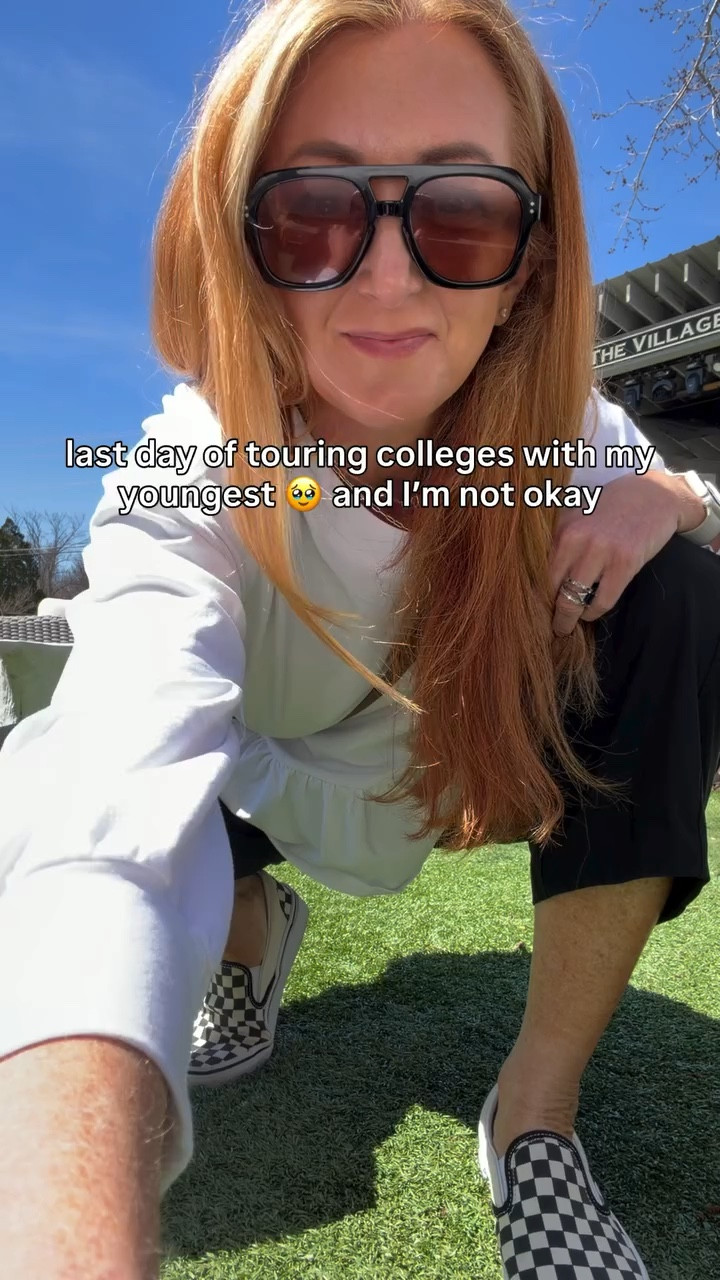 Last day of touring colleges with my youngest 🥹 and I’m not okay

Trying to stay present, soak it all in… and also wondering how we got here so fast

Also yes… still trying to dress comfortable for all the walking without embarrassing her 😂

#amazonfinds #over40style #midlifefashion #everydayoutfits #casualstyle

https://urlgeni.us/amzn/2Q90YT

#LTKootd #LTKdayinmylife #LTKmomlife