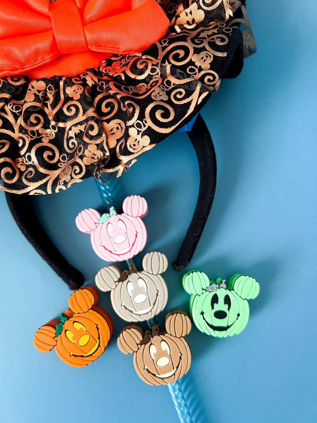 Mickey Pumpkin Straw Topper - Etsy | Etsy (US)