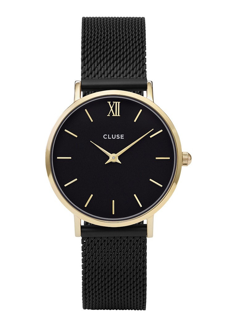 CLUSE Minuit horloge CW0101203009  • Zwart • de Bijenkorf | De Bijenkorf (NL)