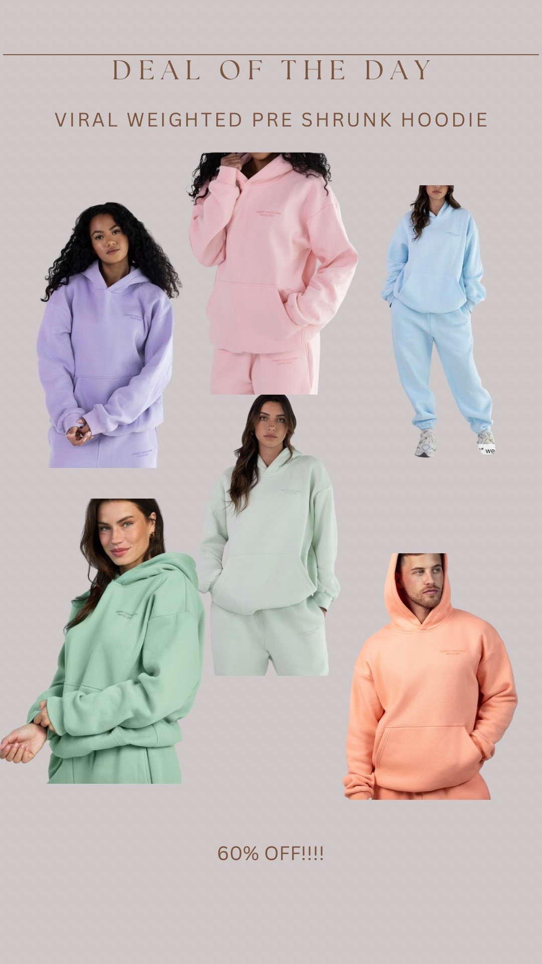 My friend was wearing this viral hoodie the other day & I bought it the second I got home! Almost everything is sold out but this collection 🚨🚨 they come preshrunk (so they won’t shrink) and are slightly weighted so they stimulate the release of calming neurotransmitters like serotonin and oxytocin. Which can help with relaxation and reduce anxiety!!!!! 

#LTKTravel #LTKSaleAlert #LTKStyleTip