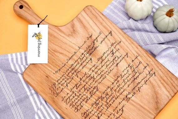 Recipe Cutting Board | Custom Engraved Cutting Board Keepsake | Handwritten Recipe | Christmas Gi... | Etsy (US)