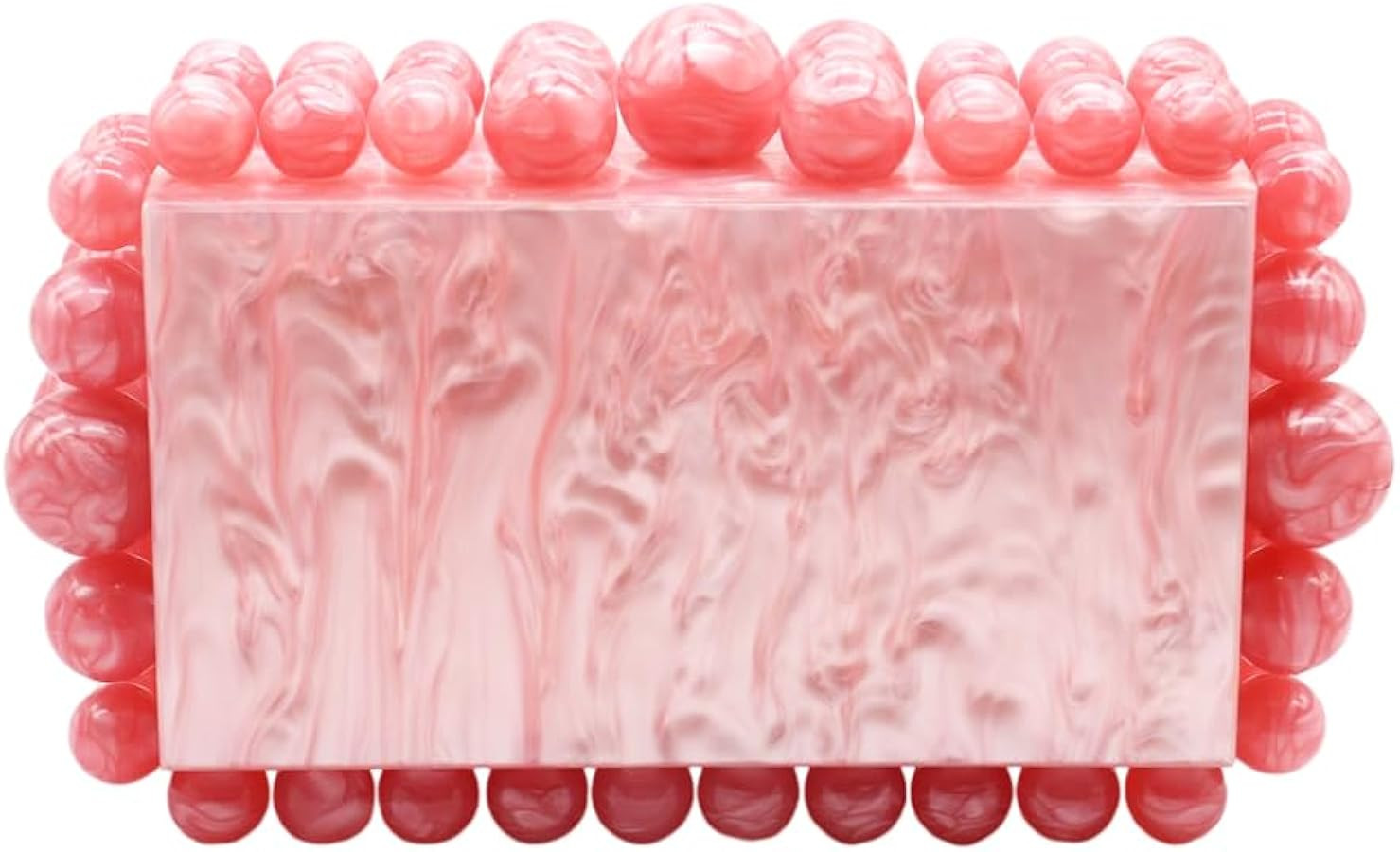 Women Acrylic Evening Clutch Box Purse Marble Handbag for Wedding Cocktail Party Banquet | Amazon (US)