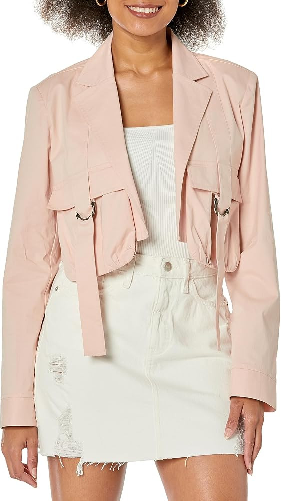 The Drop Women's Antique Rose Cargo Pocket Cropped Jacket by @kelclight | Amazon (US)