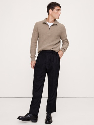 Italian Merino-Cashmere Half-Zip Sweater | Banana Republic (US)