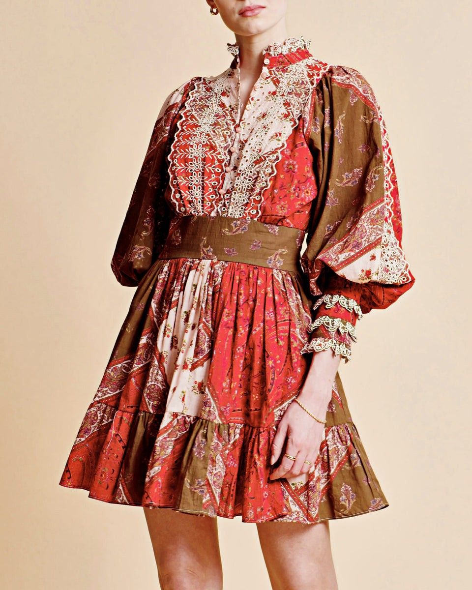 byTiMo Cotton Slub Dress - Patchwork | Frock Shop