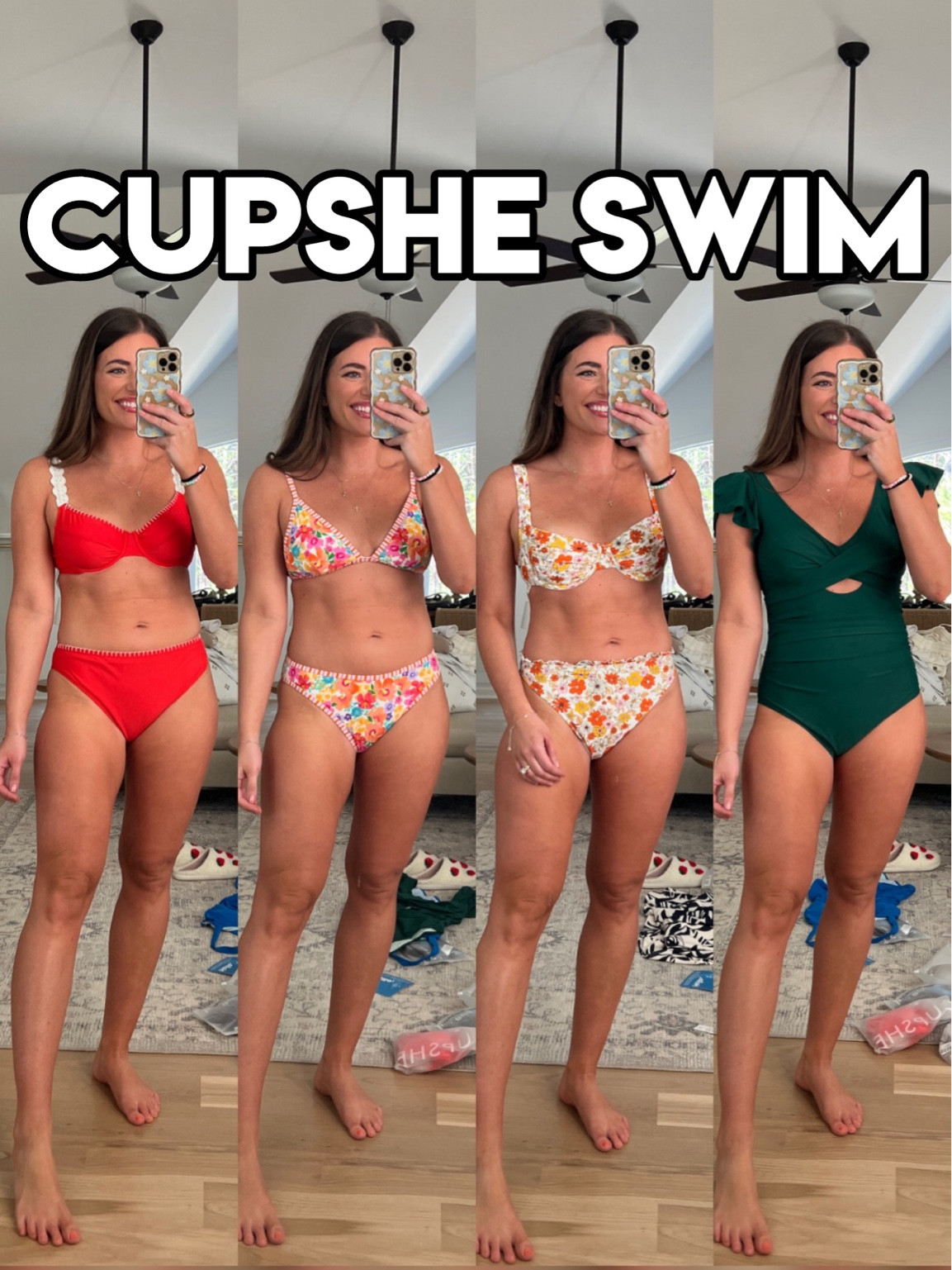 Cupshe swim haul! ⭐️ use code MORGAN for 15% off $70+ or 20% off $109+ ⭐️ 
Sizing: I’m 150lb and true size 8/M. 36B/C bra top. 29” waist 40” hips. I’m 5’5
🩷 Wearing my true size M in all swimsuits & coverups + jumpsuit. 🩷

Kids swimsuits run 1 size small. My oldest daughter is 7 years old & is a size 8/M and the size 10 fits her perfectly! 

Bikini spring break style mom swimsuit one piece full coverage busty one shoulder ruffle floral bikini swim swimwear try on 


#LTKSeasonal #LTKFindsUnder50 #LTKSwim